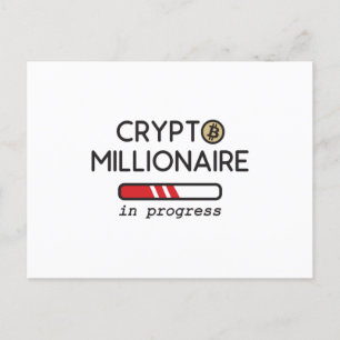 Bezig met Crypto Millionaire Briefkaart