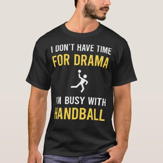 Bezig met handbal t-shirt (Voorkant)
