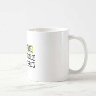 Bezig met herstellen van asectomie koffiemok