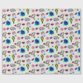 Bezig met het inpakken van papier (Vlak)