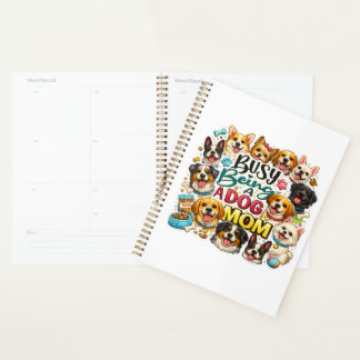Bezig met het zijn van een hondenmoeder planner pu