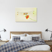 Bezig met instellen (Dythemis fugax) op Mexicaans Canvas Afdruk (Insitu (Slaapkamer))