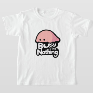 Bezig met Nietsdoen - Knuffel Roze Blob T-shirt