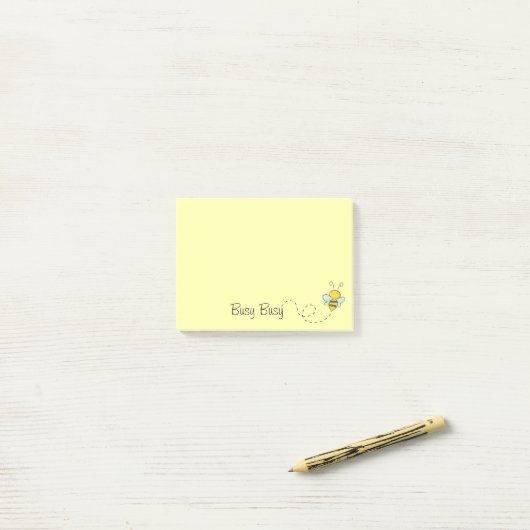 Bezig met Post-it® notes 4 x 3 (Op bureau)