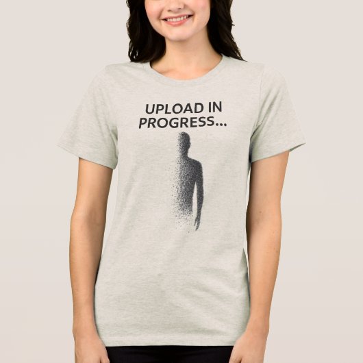 Bezig met uploaden... – Digital Fade T-shirt (Voorkant)