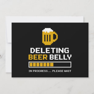 Bezig met verwijderen van Beer Belly Een ogenblik Kaart