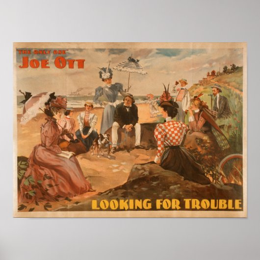 Bezig met zoeken naar problemen - Beach Scene Thea Poster (Voorkant)