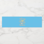 Bezig-regenende-ballers Waterfles Etiket (Enkel label)