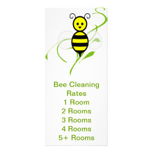 Bezige Bee Service Rates Handout Reclamekaart