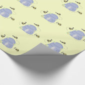 Bezige bijen met hun bijenkorf cadeaupapier (Hoek)