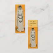 Bezige Bride's Victoriaans stijl die kaartje roept (Voorkant / Achterkant)