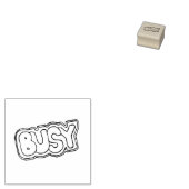 Bezige, door Graffiti gevulde tekst Rubberstempel (Gestempeld)