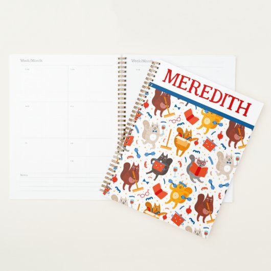 Bezige kattenplanner planner (Display)