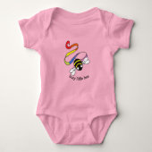 Bezige kleine bij Baby Romper (Voorkant)
