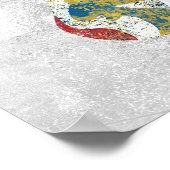 Bezige Pi-symbool Poster Muur Art (Hoek)