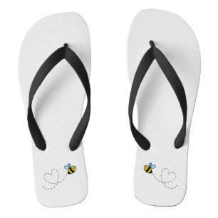 Bezige Teenslippers van het Bumblebeenpatroon