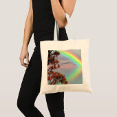 Bezinning van de kleurrijke herfst van de regenboo tote bag (Voorkant (product))