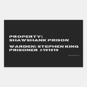 Bezit: Gevangenis Shawshank Rechthoekige Sticker