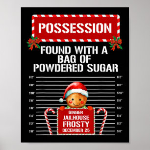 Bezit Gingerbread Gevangenis Kerstmis Groep Match Poster