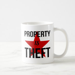 Bezit is Theft - Anarchistische communistische com Koffiemok