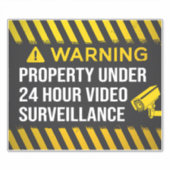 Bezit onder 24 uur videobewaking sticker (Voorkant)