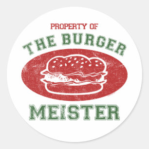Bezit van Burger Meister Ronde Sticker