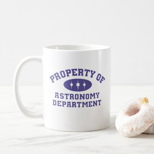 Bezit van de afdeling Astronomie Koffiemok (Met donut)