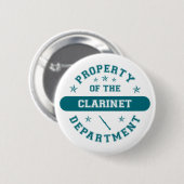 Bezit van de afdeling Clarinet Ronde Button 5,7 Cm (Voorkant /achterkant)