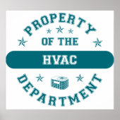 Bezit van de afdeling HVAC Poster (Voorkant)