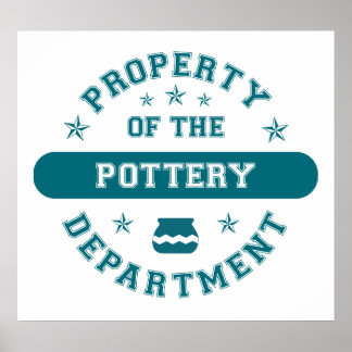 Bezit van de afdeling Pottery Poster