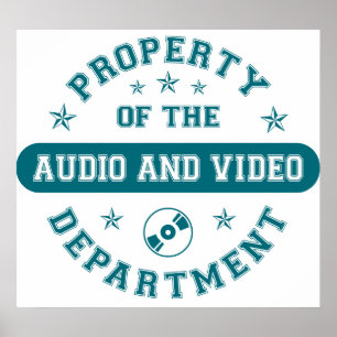 Bezit van de Audio en Video Afdeling Poster