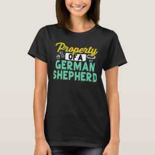 Bezit van de Duitse eigenaar van Shepherd GSD Dog T-shirt