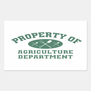 Bezit van de Sticker van de afdeling Landbouw