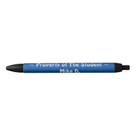 Bezit van de student blauwe inkt pen
