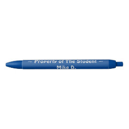 Bezit van de student blauwe inkt pen