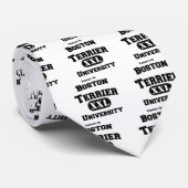 Bezit van de Universiteit van Boston Terrier Stropdas (Opgerold)