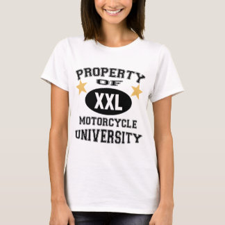 Bezit van de universiteit van Motorfiets T-shirt