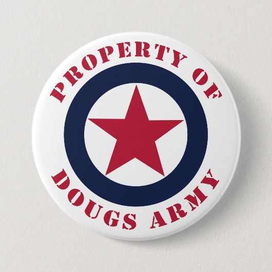 Bezit van Doug's Army Ronde Button 7,6 Cm (Voorkant)