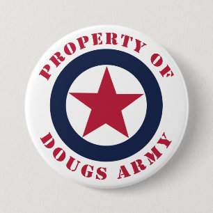 Bezit van Doug's Army Ronde Button 7,6 Cm