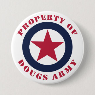 Bezit van Doug's Army Ronde Button 7,6 Cm