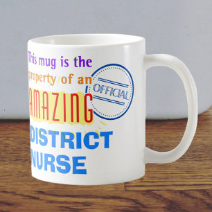 Bezit van een Amazing District Nurse Koffiemok