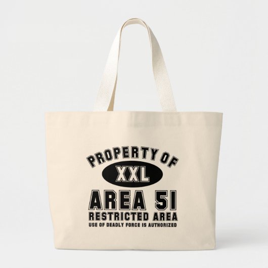 Bezit van gebied 51 grote tote bag (Voorkant)