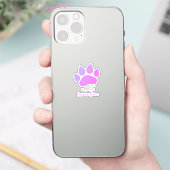 Bezit van het Decal van de Naam van Uw Dog Sticker (Telefoon)