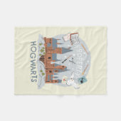 Bezit van Hogwarts Cartoon Grafisch Fleece Deken (Voorkant (Horizontaal))