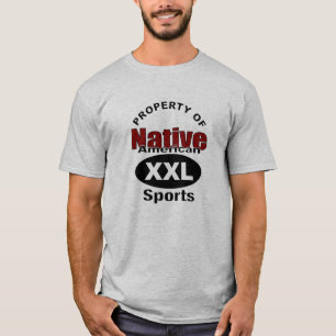 Bezit van inheemse Amerikaanse sport T-shirt