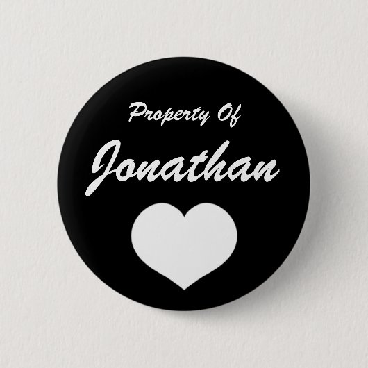 Bezit van (Jouw naam) Ronde Button 5,7 Cm (Voorkant)