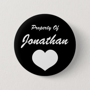 Bezit van (Jouw naam) Ronde Button 5,7 Cm
