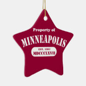 Bezit van Minneapolis Keramisch Ornament (Rechts)