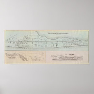 Bezit van Monmouth Beach in New Jersey Poster