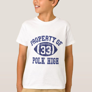 Bezit van Polk High Football 33-jarige leeftijd, g T-shirt